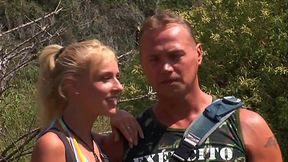 Eva Niev Swallows Two Loads After Getting Double Penetrated