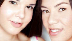 ”Baby Jewel & Tiffany Doll playing with a hitachi”