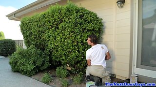 Sixpack stud assfucking jock after blowjob