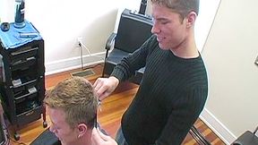 RaunchyTwinks Video: Naughty hairdresser gets blown