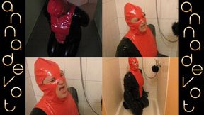 Annadevot - punished in a latex suit