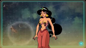 Sci-Fi Cosplay Princess Dances Seductively for Akabur's Star Channel Cremes