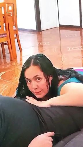 Scene From the Movie Stepmother Gives Her Stepson a Blowjob and They End up Fucking