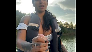 AWESOME BLOWJOB ON THE JETSKY- YASMINA KHAN