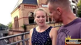 Inked public babe fucked by sex date outdoor in amateur sex