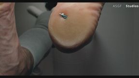 Chicana CRUSHES her tiny client under her BARE SOLES! GIANTESS STOMP! Part 2! - MOV copy