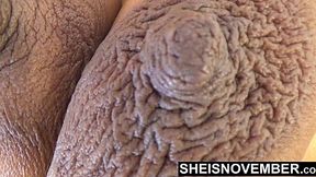 Big Ebony Tits Squeezed Rough in Slow Motion