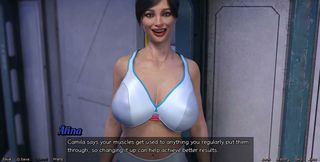 Stranded in Space - Planning Yoga Date with Brunette Milk with Huge Tits