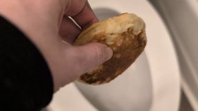 Verbal Humiliation Toilet Pee Pancake for Pig