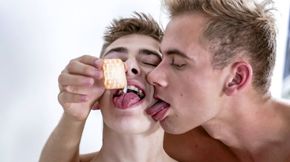 Two Cuties Suck & Fuck; Then Hot New Beauty Jerks Out A Load!
