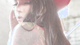 petite cowgirl sucks off a cowboy