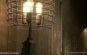 Butler bound and fucked busty teen