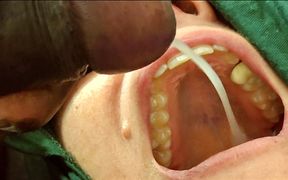 Best Close up Blowjob Swallowing, Big Fat BBW MILF Sucking Black Cock, Get Loads of Cum in Her Mouth