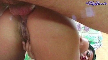 Three big cocks to make that slut Elena Del Monaco enjoy