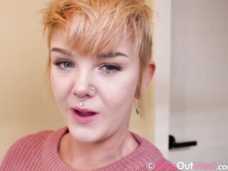 Sylvia Rose is a large titted playgirl with red hair who loves to masturbate at home