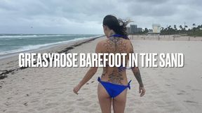 Beach Sand on GreasyRose’s bare feet