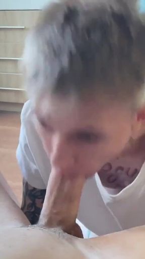 Sweet Guy Sucks Big Cock and Brings to Orgasm