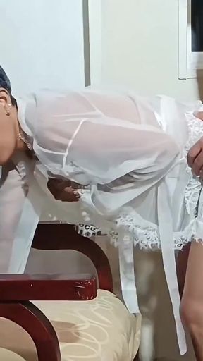 Thrilling moment from &quot;A normal day working from home with my stepsister&#039;s mouth on my cock.&quot;