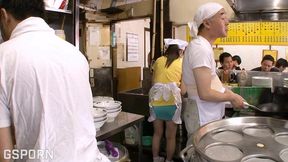 jav gangbang in the japanese restaurant of tokyo fucking sexy cook girl