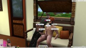 arab couple has sex, then two neighbors join in porn gameplay