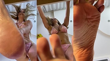 Slave, lick my feet