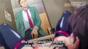 Orgy in the College Bathroom - Hentai Porn Action Unleashed