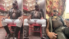 black muscle pre party leather and denim smoke compilation