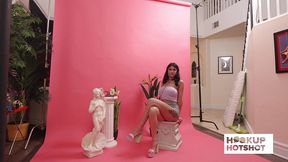 bts - sienna rae shines in a sensual behind the scenes moment!