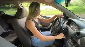 Jarlyn drives home in the noisy Chevrolet Aveo.