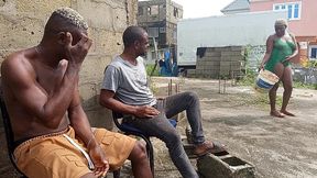 an african mum was feeling her self and her neighbor was peeping at her from the window full video