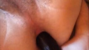 Chubby Boy 18+ with Fat Ass Enjoys Big Dildo Action