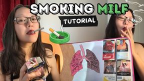 How to Smoke Like an Asian Smoking MILF: Tutorial from Your Asian Stepmom