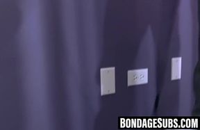 Tied up dude endures cruel torment and domination