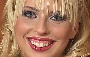 Sexy lingerie blonde Diana Gold enjoys David's cock