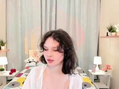 Amateur striptease and Solo masturbation