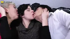 Older Ladies Seduce Their Young Neighbor Into A Threesome She Won't Forget