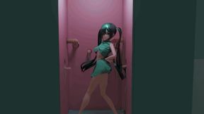 Mona Genshin Impact Glory Hole Gangbang Hentai Undress Dance and Sex MMD 3D - Clear Blue Color Edit Smixix