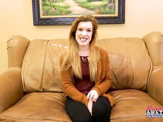 Lusty Ginger Keaton Finger Bangs Her Snatch To Give A Unfathomable BJ!