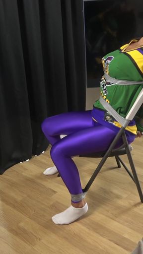Latina in: Hockey Team Member Taped up to a Chair and Tape Gagged! (4k)