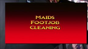 Housemaids Footjob Cleaning