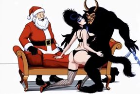 Krampus Stuffed a Butt Plug Into Elvira, the Mistress of Darkness' Ass, and Brought Her to Orgasm. a Christmas Porn Story