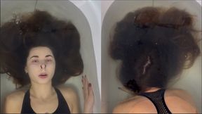 Holding breath in the bathroom for 30-40 seconds (custom video)