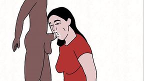 Crente Chupando pau preto