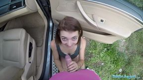 Public Porn Hitchhiking Student Fucks Fat Cock