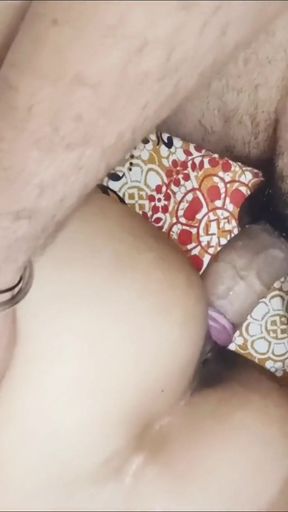 Condom burst while fucking ass, then fucked pussy   Clip 2