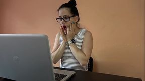 Anna humiliates her boss in the office #1