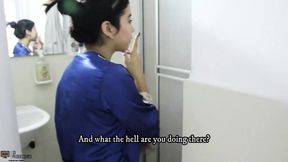 My stepsister&#039;s slut enters the bathroom for me to fuck her ass - Porn in Spanish