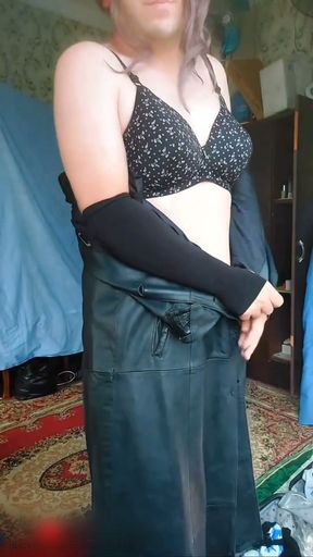 Handless Masturbation Cute Lady Boy Cock Between Legs Hot Horny Pretty Shemale White Smooth Skin   Clip 1