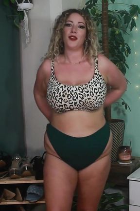 Bikini Try on &amp; Messy BJ Facial for Stepmom