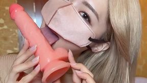 Big Toy Bliss – Gal’s Blowjob & Solo Play